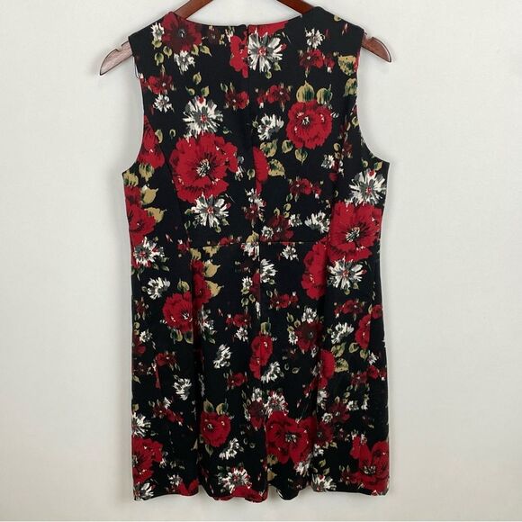 Charter Club A-Line Sleeveless Floral Patterned Dress Petite Large - Picture 2 of 3